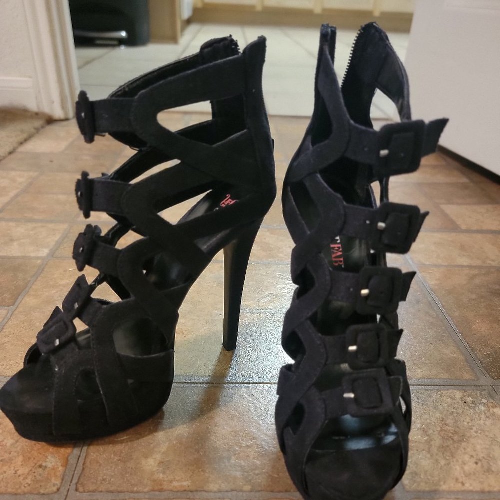 Black stilettos